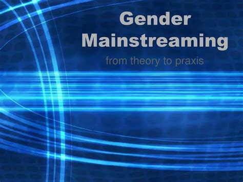 Ppt Gender Mainstreaming Powerpoint Presentation Free Download Id