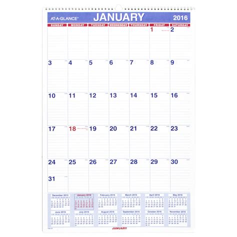 Amazon At A Glance Calendar Printable Calendar 2023