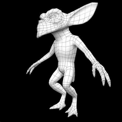 Gremlin Monster 01 3d Model Flatpyramid