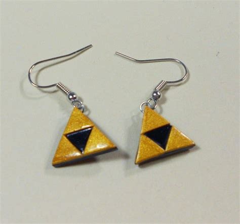 Items Similar To The Legend Of Zelda Triforce Dangly Earrings Nintendo