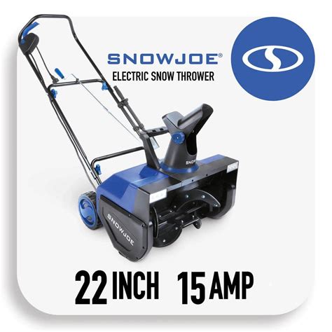 Snow Joe 22 In 15 Amp Electric Snow Blower With Dual Led Lights Sj627e