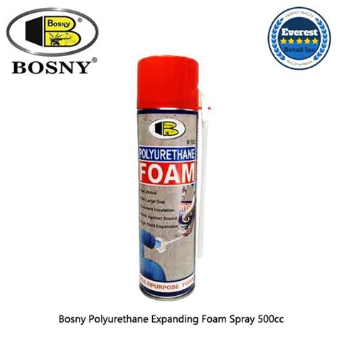 Bosny Polyurethane Expanding Foam Spray 500cc Shopee Philippines