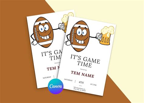 Practice Nfl Draftfav Event Invitations