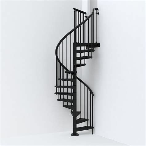 Old drum stands at the metal spiral staircase. SKY030 47 in. Black Spiral Staircase Kit-K26284 - The Home ...