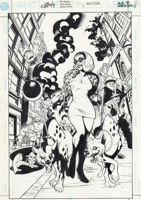 Harley Quinn 9 Cover Terry Dodson In Brian Jones S A Covers Comic Art Gallery Room