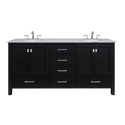 Do not contact me with unsolicited services or offers. stufurhome Malibu 72 in. W x 22 in. D Vanity in Espresso ...