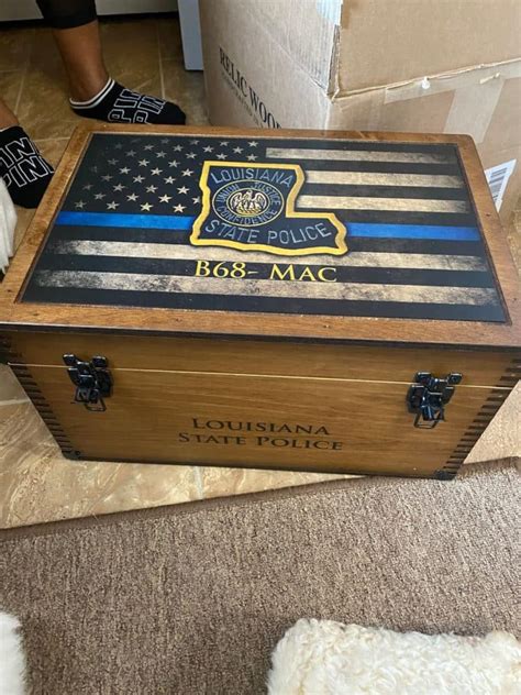 Police Thin Blue Line Keepsake Box