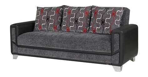 Both elements of a futon bedding set are pliable enough to be aired. Mondo Modern Grey Convertible Sofa Bed by Casamode