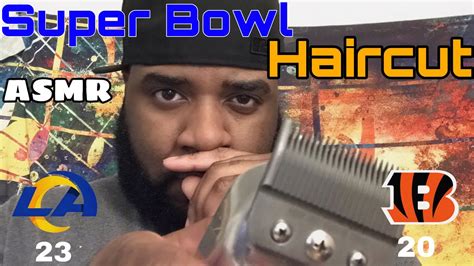 Asmr Super Bowl Haircut Barbershop Roleplay Youtube