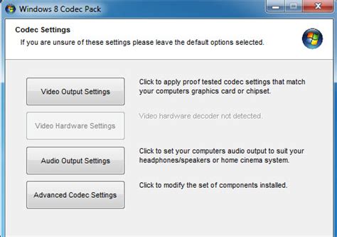 Codecs are needed for encoding and decoding (playing) audio and video. Download Windows 8 Codec Pack (32/64 bit) for Windows 10 ...