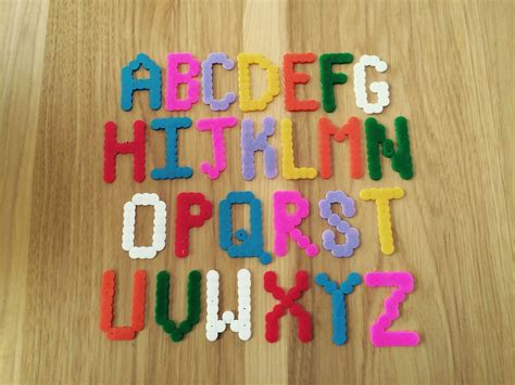 Perler Bead Alphabet Letters