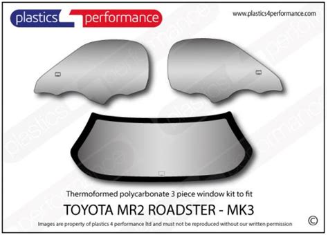 Toyota Mr2 Mk3 Roadster Hard Top Lexan Full Window Kit
