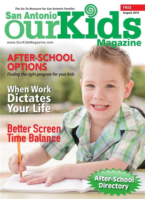 Our Kids Magazine August 2015 By Our Kids Magazine Issuu
