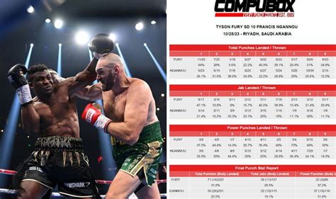 Tyson Fury Vs Francis Ngannou Punch Stats Tell True Story Of Fight