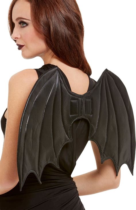 Adults Bat Wings Black Dracula Vampire Party Halloween Fancy Dress New