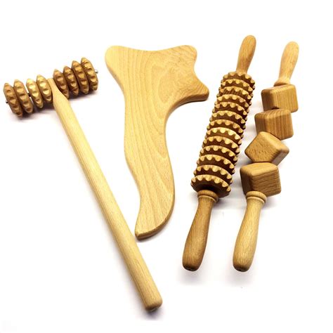 Wood Therapy Tools Wooden Massage Tools Set Body Shape Etsy