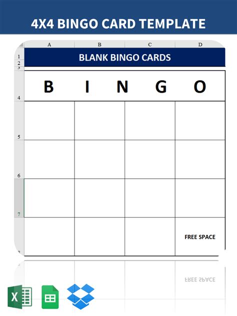 8 Blank Bingo Cards 4x4 Perfect Template Ideas Images And Photos Finder