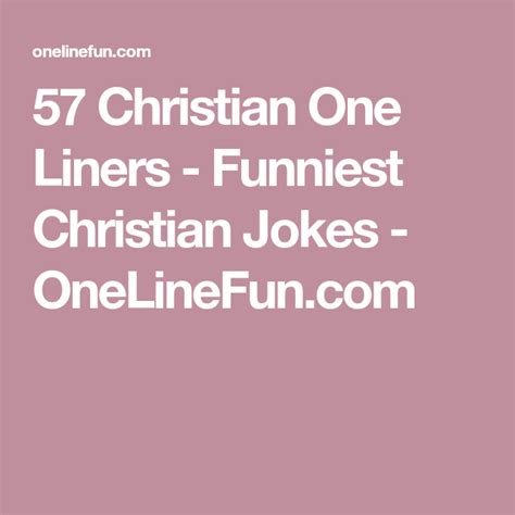 Christian One Liners And Quotes