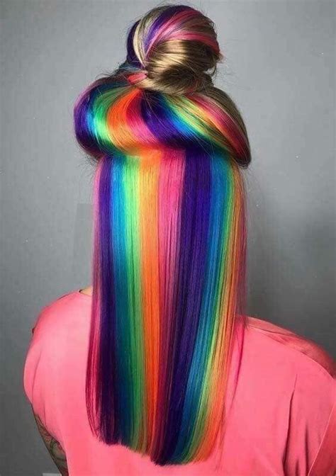 Pin By ¡ñf¡ñ¡ty On Crz¥ H¡r CÖlöur Rainbow Hair Color Hair Styles