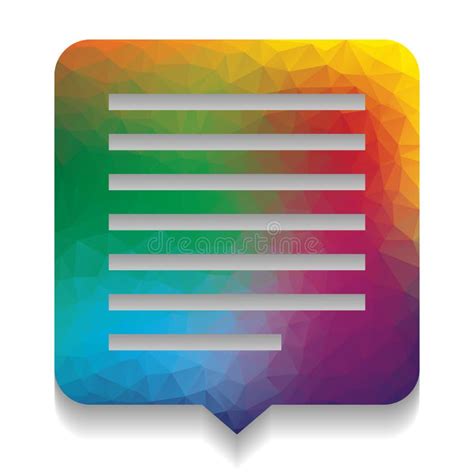 Text Message Sign Illustration Vector Colorful Icon With Bright