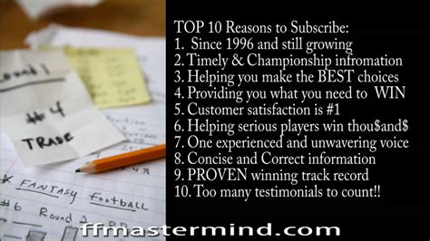 Fantasy Football Mastermind (How to play and win Fantasy Football