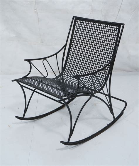 Black Wrought Iron Outdoor Chairs Tropico Wrought Iron Patio Rocker