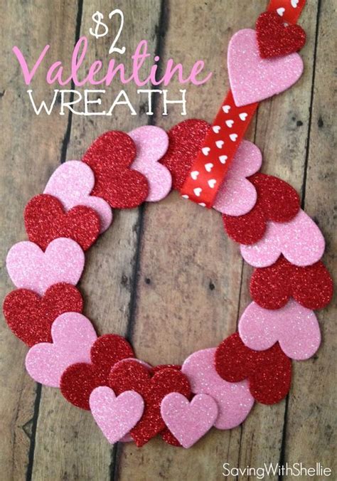 Diy Lovely Heart Shaped Valentines Wreath Ideas