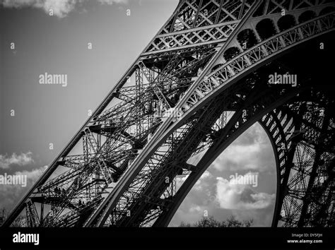 Abstract View Of The Eiffel Tower Paris France Stock Photo Alamy