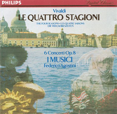 le quattro stagioni 6 concerti op 8 by antonio vivaldi i musici federico agostini 1990 cd