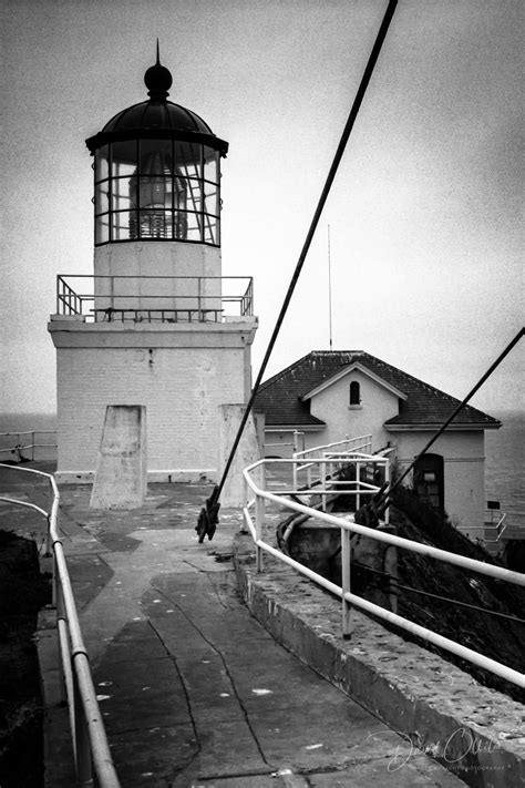 Pont Bonita Lighthouse Sausalito Ca 1982 David Ollila Images By