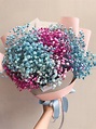 Medium coloured baby’s breath flower bouquet, Gardening, Flowers & Bouquets on Carousell