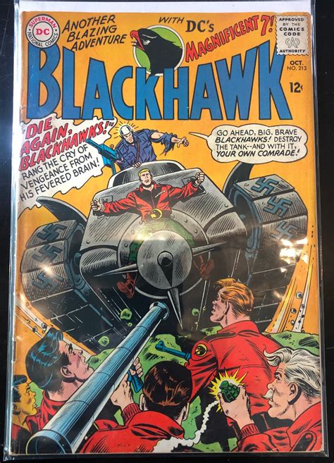 Dc Comics Blackhawk 213 October 1965 Bagged And Boarded Etsy