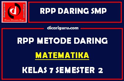 100%(2)100% found this document useful (2 votes). Contoh RPP MTK Daring SMP Kelas 7 Semester 2 - dicariguru.com