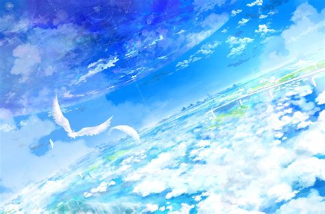 Anime Blue Sky Wallpapers Top Free Anime Blue Sky Backgrounds