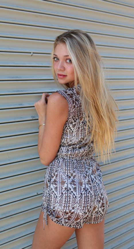 jessie andrews in the golden jubilee jumpsuit rvca spring 2014 hottest celebrities female