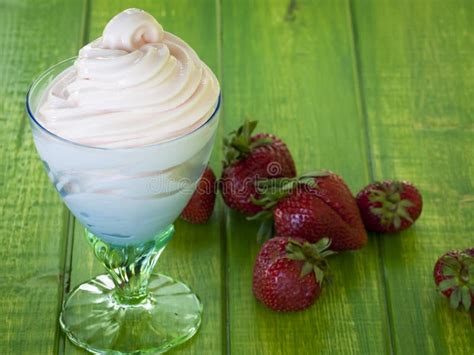 Frozen Soft Serve Yogurt Stock Image Image Of Fresh 24438557