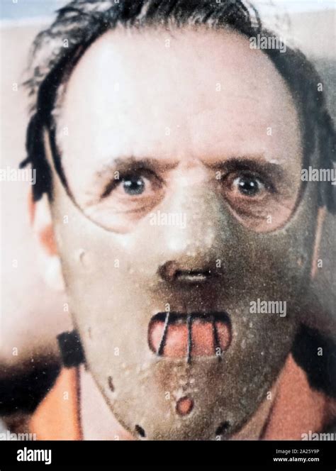 Fotografía de Anthony Hopkins como Hannibal Lecter en el silencio de