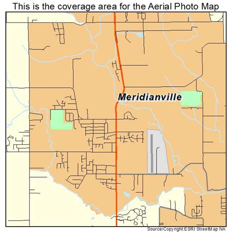 Aerial Photography Map Of Meridianville Al Alabama