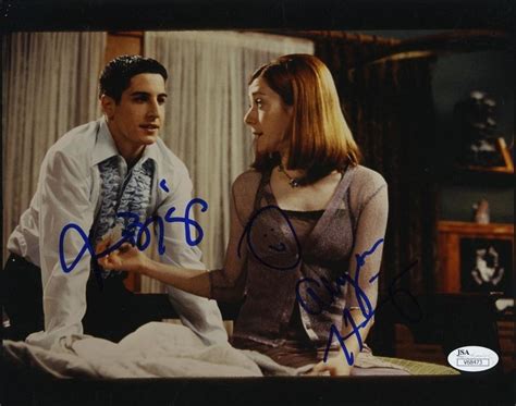 American Pie Cast Hannigan And Biggs Signed 8x10 Photo Certified Authentic Jsa Coa American