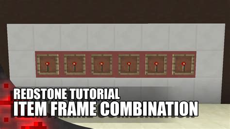 Minecraft Item Frame Combination Lock 1 Wide Expandable Youtube