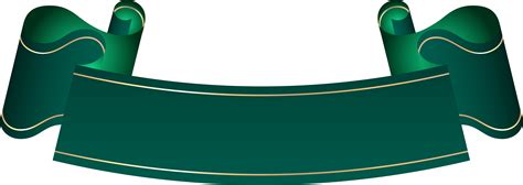 Green Ribbon Banner Png Clipart Large Size Png Image PikPng