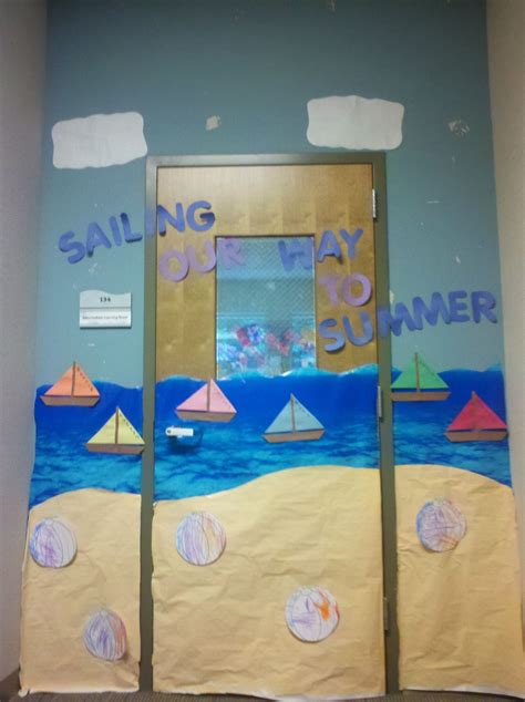 Beach Door And Old Wooden Door Leading To A Beautiful Beach