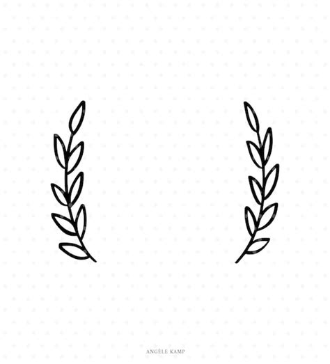 Laurel Leaves Svg Cutfile Wreath Branch Clipart For Cricut And Etsy