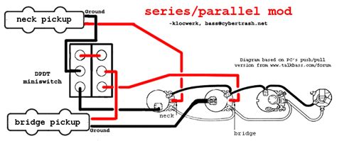 The third diagram reverses where the pickups wires are attached but. MM Pickup series/parallel question | TalkBass.com