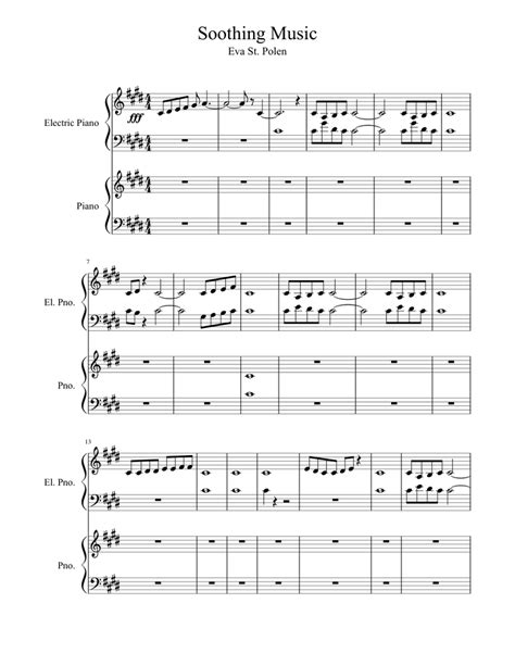 Soothing Music Sheet Music For Piano Download Free In Pdf Or Midi