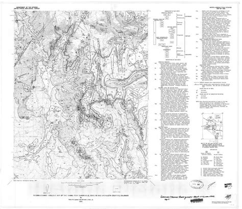 Map Reconnaissance Geologic Map Of The Chama Peak Quadrangle Conejos