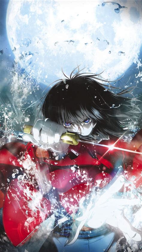 Wallpaper Anime Blue Kara No Kyoukai Ryougi Shiki Scr