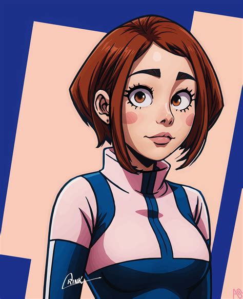 Ochaco Uraraka Fan Art Rinkashi7 Illustrations Art Street