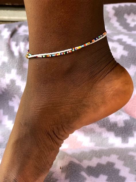 Beaded Anklet For Women Authentic African Anklet Ankle Etsy