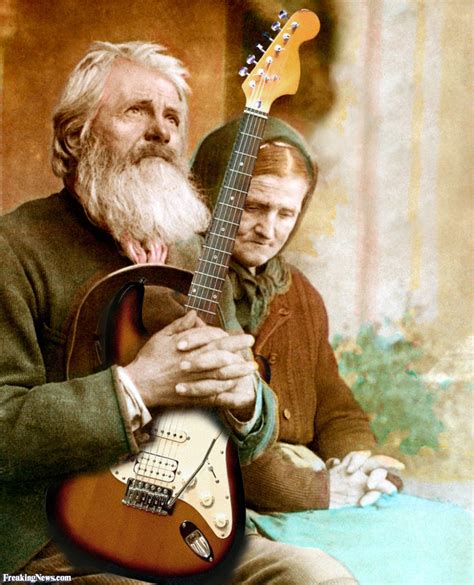 Old Man With Electric Guitar 60992 The Brotherhood